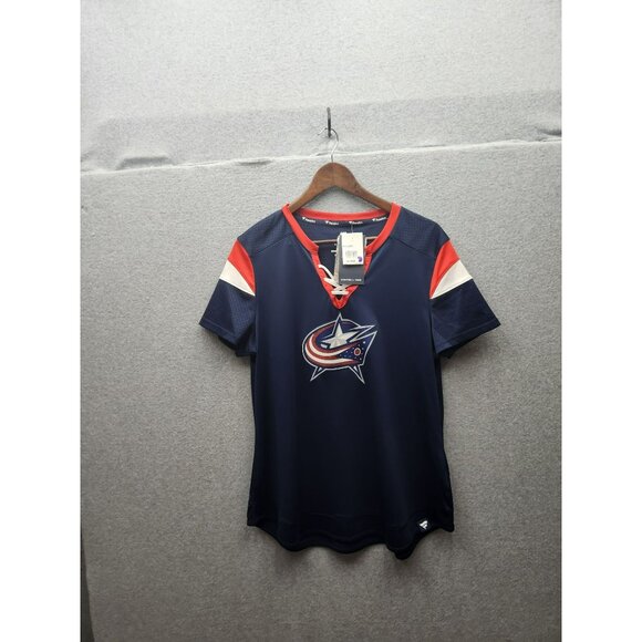 Fanatics NHL Womens Blue Jackets Jersey XLG Size - Picture 1 of 10